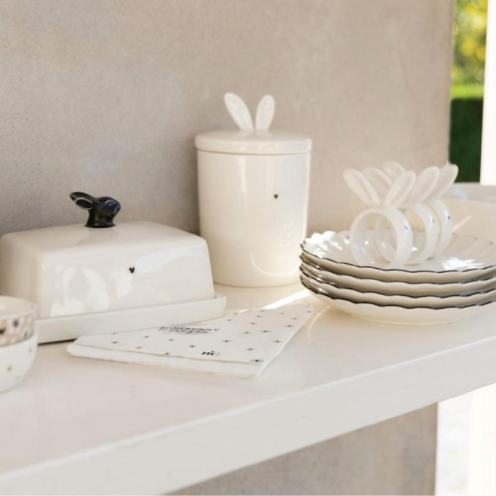 detail Bastion Collections Máslenka FLEET BUNNY heart black