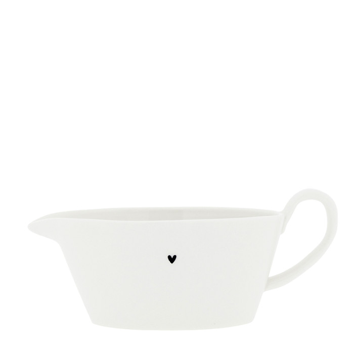 detail Bastion Collections Jug Sauce, omáčník with heart in black