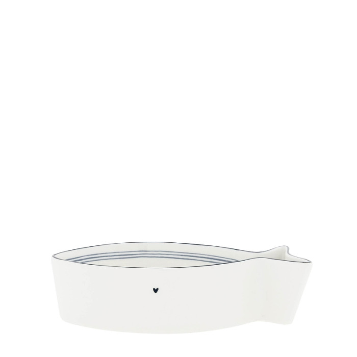 detail Bastion Collections MISKA FISH White/Blue Small Stripes in IB