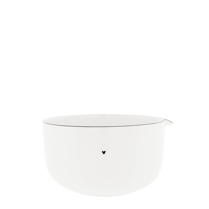 detail Bastion Collections MIX BOWL set misek, white edge/black