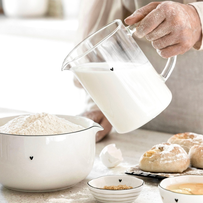 detail Bastion Collections MIX BOWL set misek, white edge/black