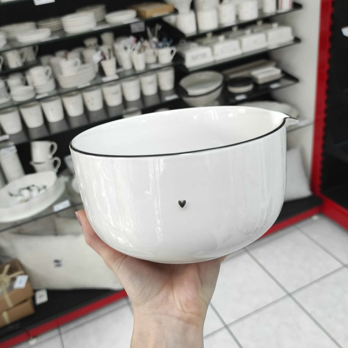 detail Bastion Collections MIX BOWL set misek, white edge/black