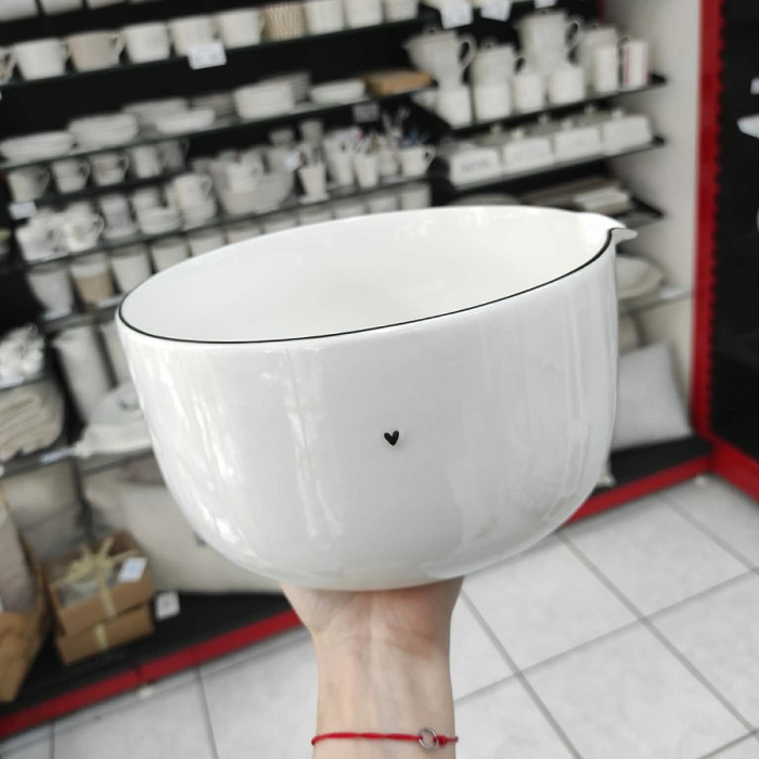detail Bastion Collections MIX BOWL set misek, white edge/black