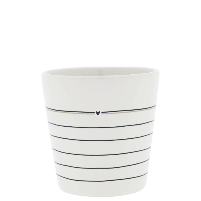 detail Bastion Collections Kelímek STRIPES in black, 240ml