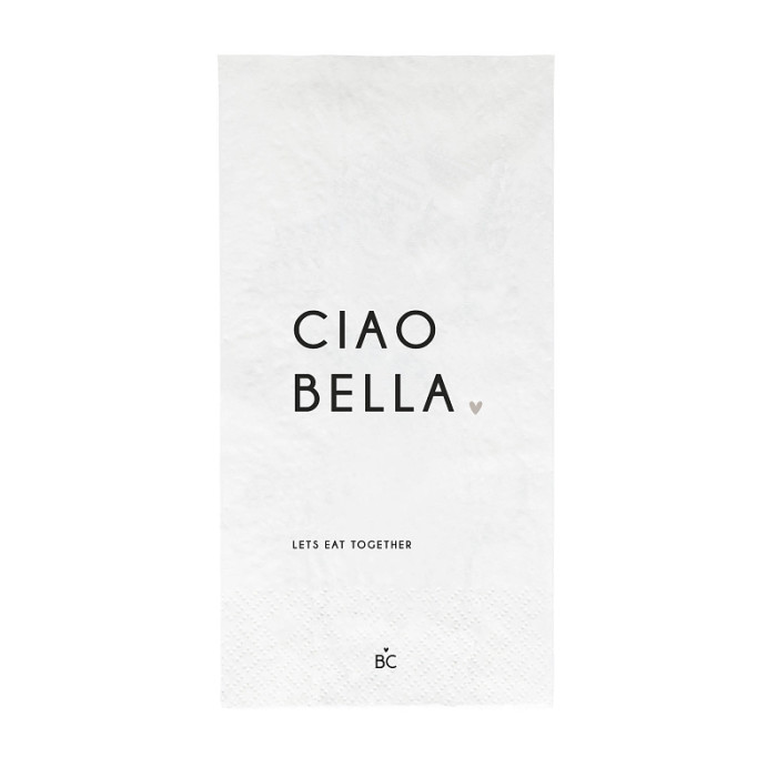 detail Bastion Collections Papírové ubrousky XL - CIAO BELLA, 16ks