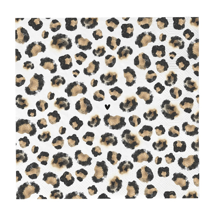 detail Bastion Collections Papírové ubrousky L - LEOPARD