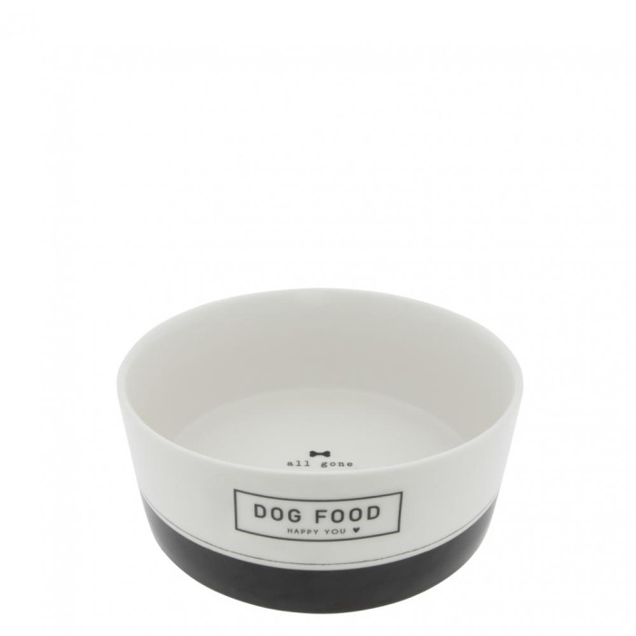 detail Bastion Collections 2x Miska DOG FOOD/WATER in black, 16x6,5cm
