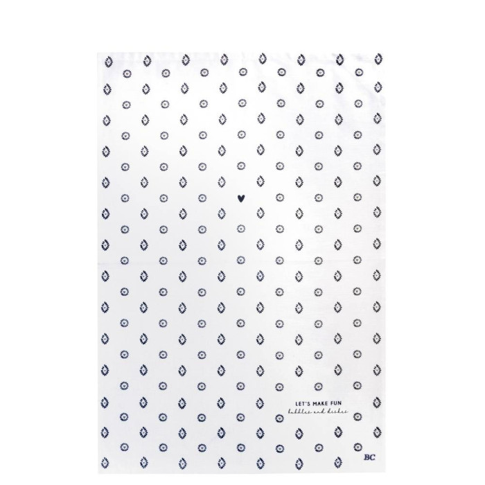 detail Bastion Collections UTĚRKA - LET¨S MAKE FUN in white, 50x70cm