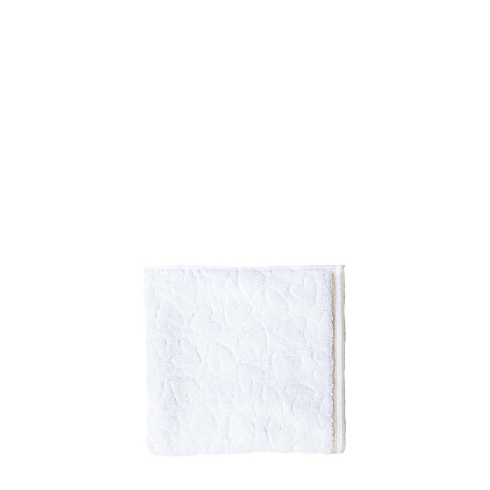 detail Bastion Collections Ručník TOWEL M, white in natural edge, 50x100cm