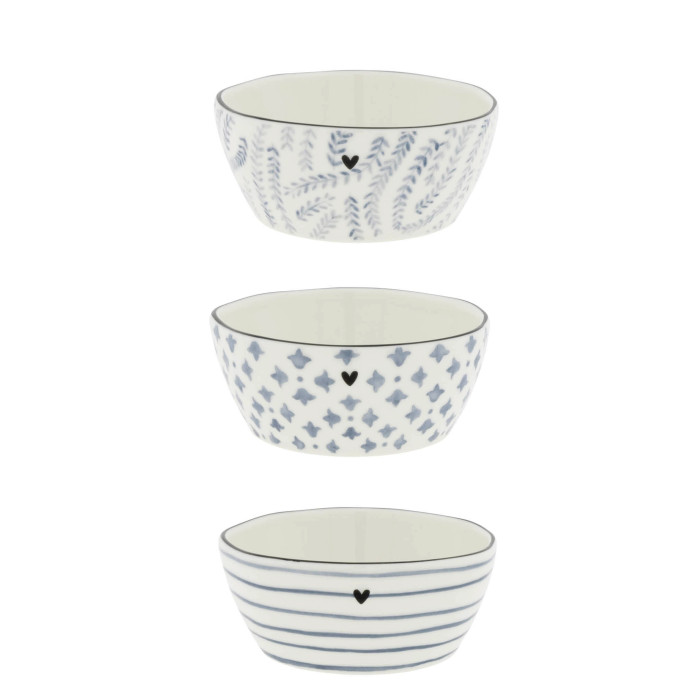 detail Bastion Collections SET 3x MINI MISKA IRIS BLUE, 3x 6,8x9,5x3cm