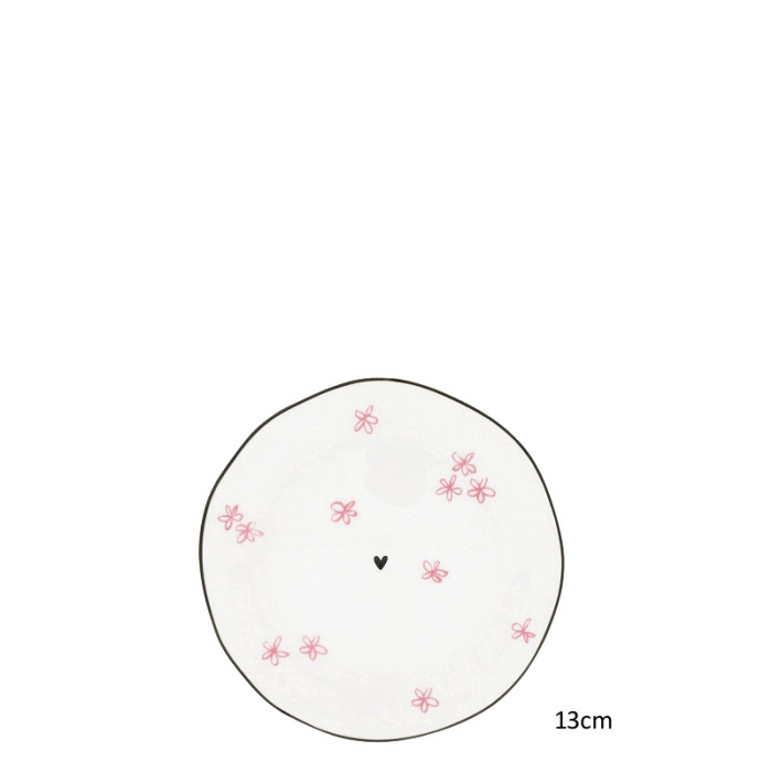 detail Bastion Collections Talířek Sidepl 016 White/Rose Little Flowers, 13cm
