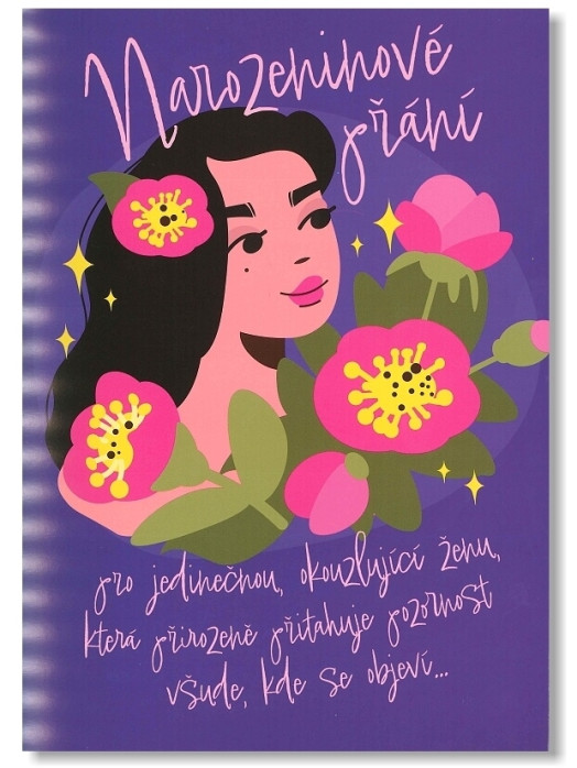 detail Albi Přání s efekty Narozeninová přání / Seňorita