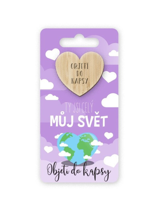 detail Nekupto Objetí do kapsy - JSI CELÝ MŮJ SVĚT