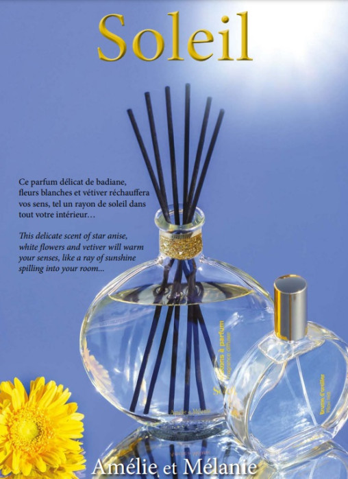 detail AMÉLIE et MÉLANIE - SOLEI, aroma difuzér 500 ml