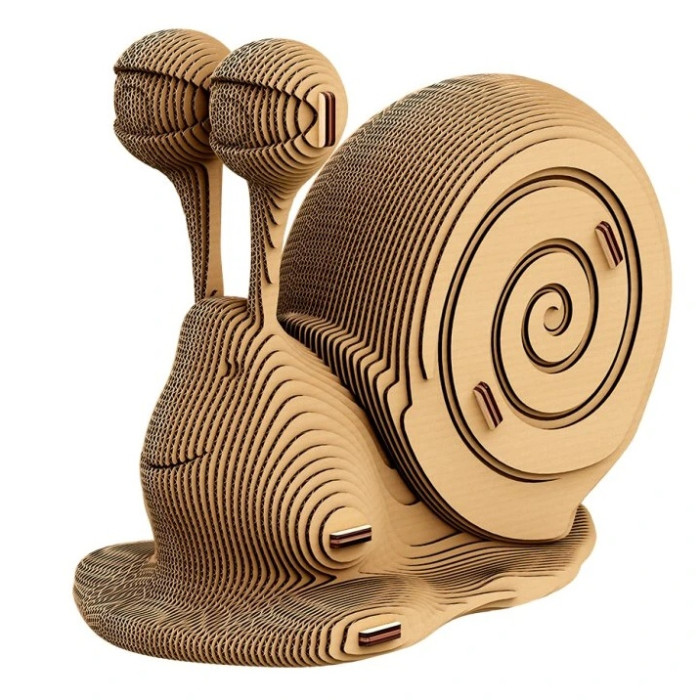 detail Cartonic 3D PUZZLE - SNAIL šnek, 121 dílků, LEVEL4