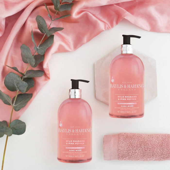 detail Baylis&Harding Tekuté mýdlo - Wild Rhubarb & Pink Pepper, 500 ml