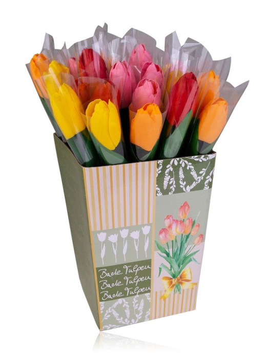 detail SALSA Mýdlový květ tulipánu 4g na stonku, mix barev / 1ks