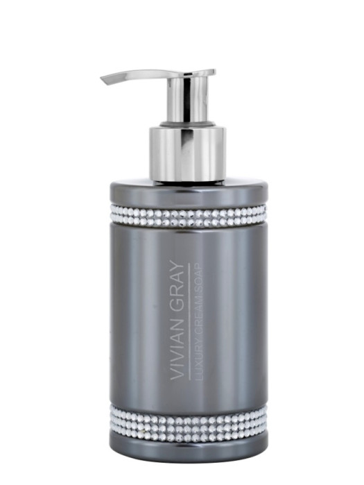 detail Vivian Gray CRYSTALS GREY, luxusní tekuté mýdlo 250 ml