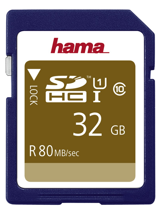 detail Hama SDHC 32 GB Class 10, UHS-I 80 MB/s