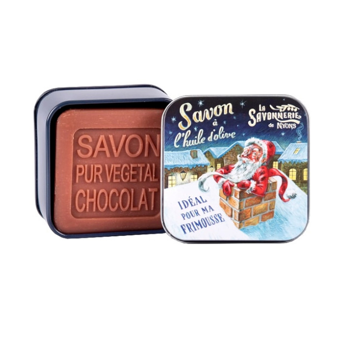 detail La Savonnerie Mýdlo v plechové dóze 100 g - Komínový SANTA