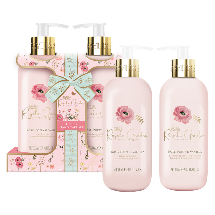 detail Baylis&Harding Rose, Poppy & Vanilla Sada péče o ruce, 2dílná