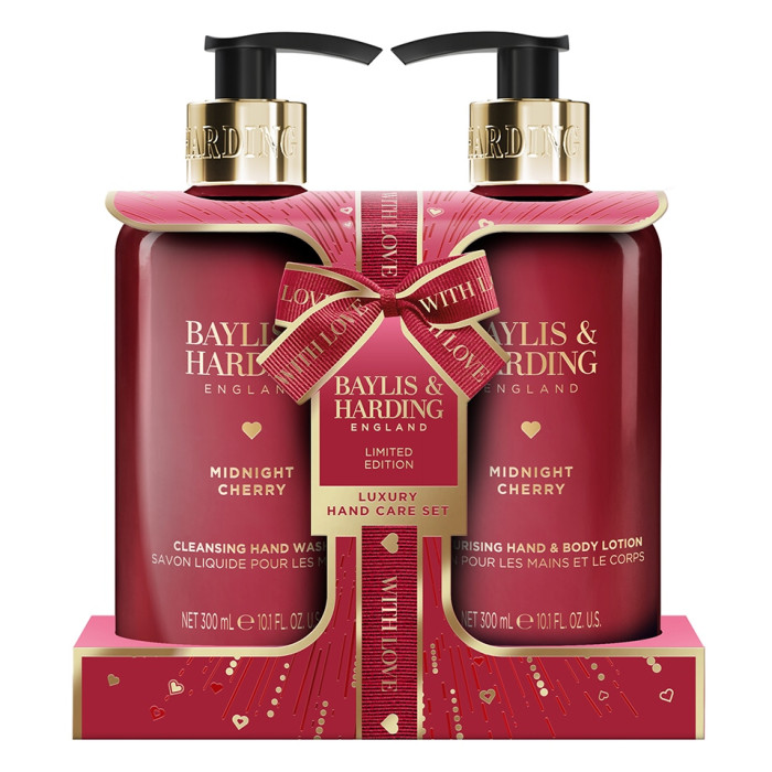 detail Baylis&Harding Midnight Cherry, dárkový set péče o ruce, 2ks