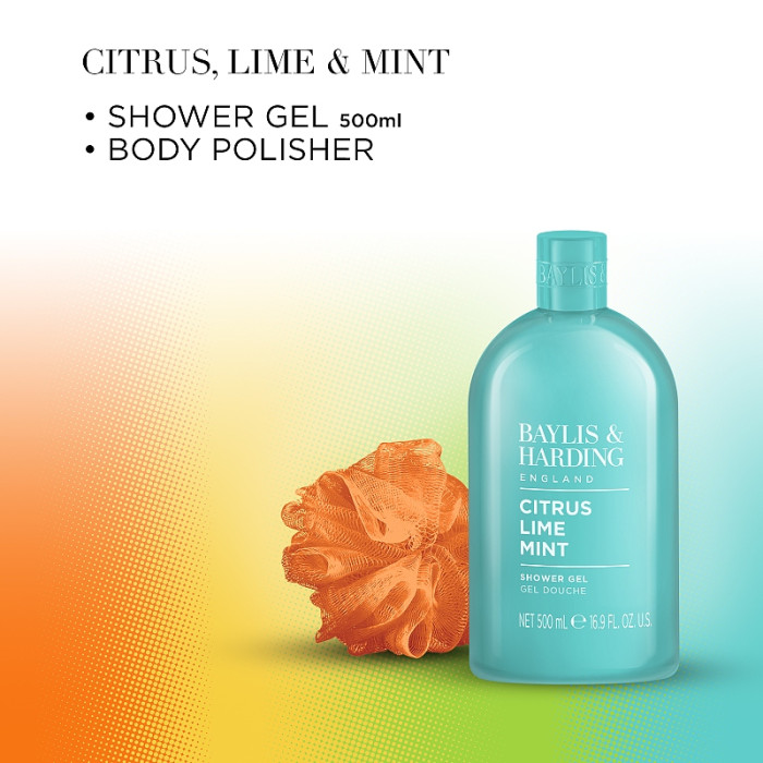detail Baylis&Harding Citrus, Lime, Mint, dárkový set péče o tělo, 2dílný