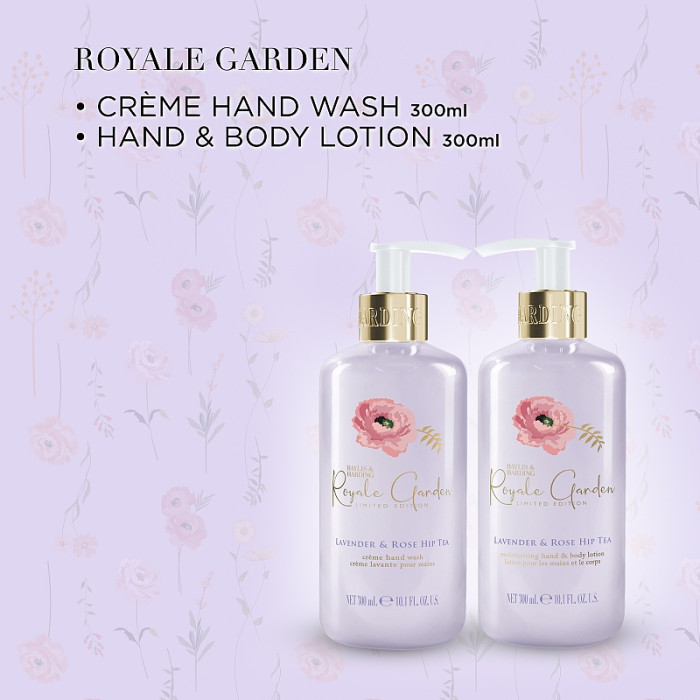 detail Baylis&Harding Royal Garden Dárková sada péče o ruce 2x 300ml