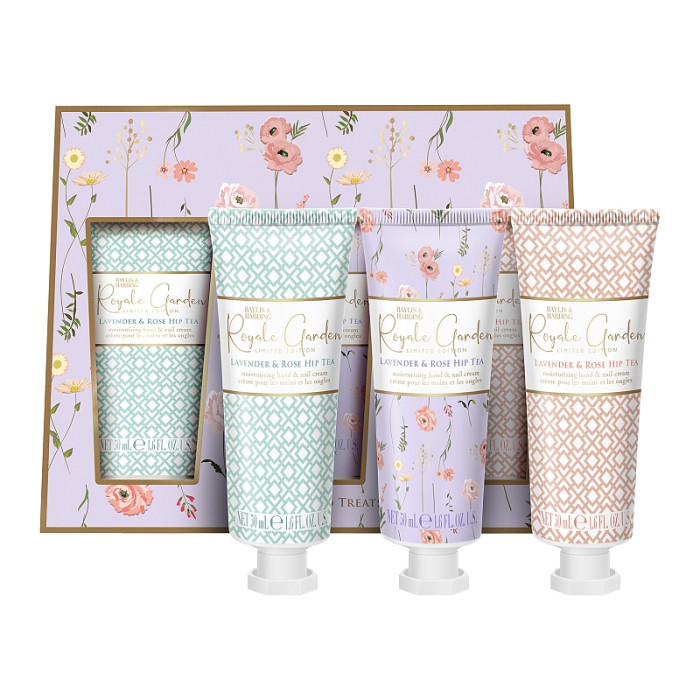 detail Baylis&Harding Royal Garden Dárkový set krémů na ruce 3x 50ml