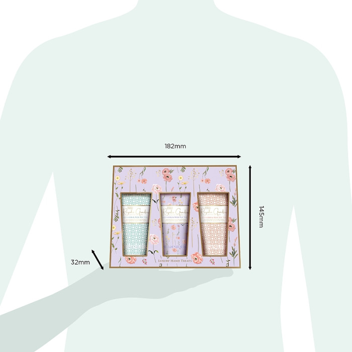 detail Baylis&Harding Royal Garden Dárkový set krémů na ruce 3x 50ml