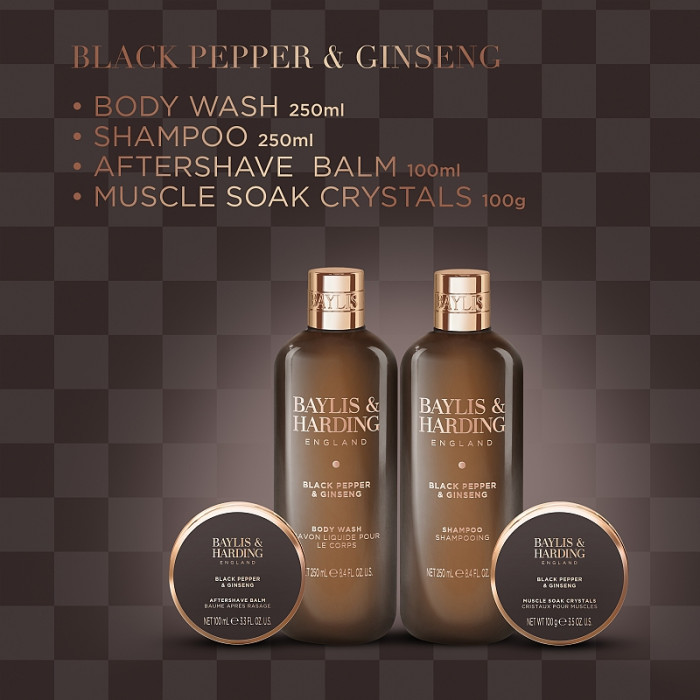 detail Baylis&Harding Černý pepř & ženšen Dárková sada, 4dílná