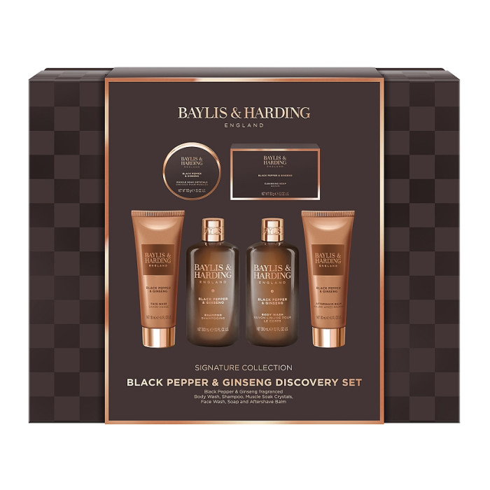 detail Baylis&Harding Černý pepř & ženšen Velká dárková sada, 6dílná