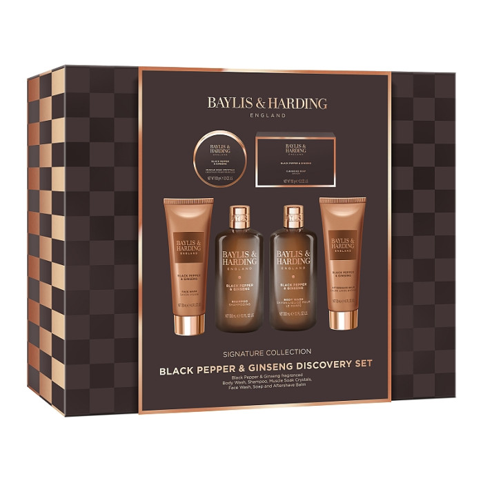 detail Baylis&Harding Černý pepř & ženšen Velká dárková sada, 6dílná