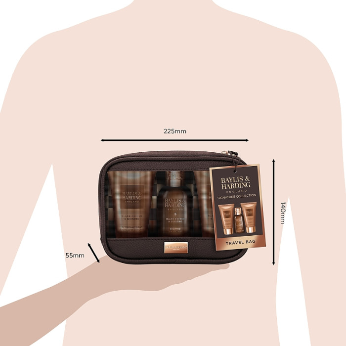 detail Baylis&Harding Černý pepř & ženšen Dárkový set v taštičce, 4dílný
