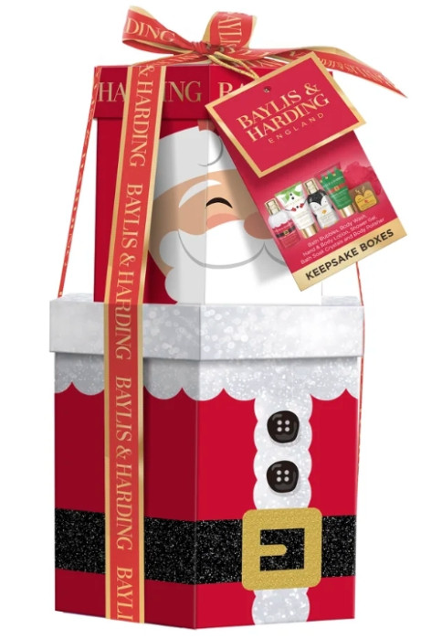 detail Baylis&Harding Festive Sada péče o tělo a houbičky, 6 ks