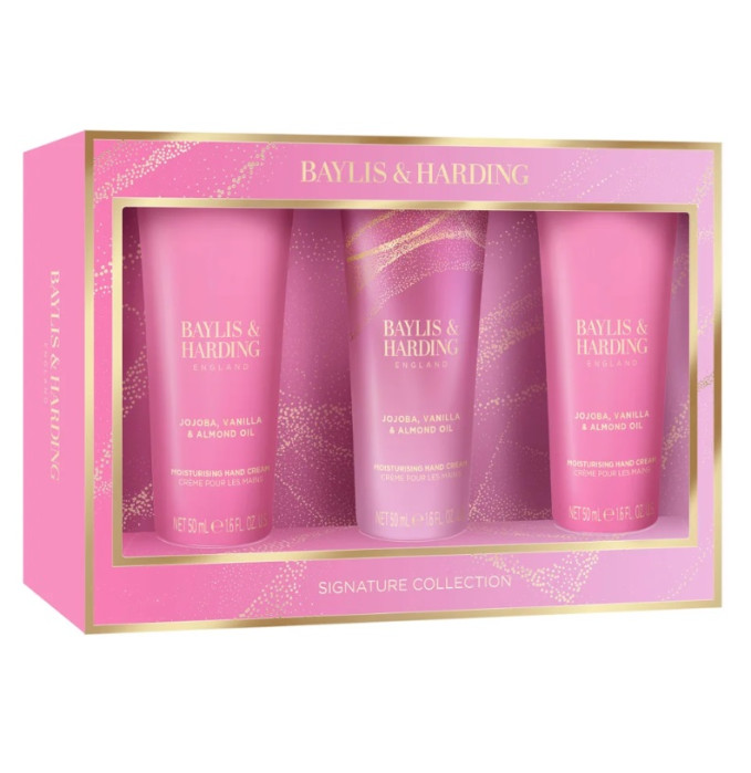 detail Baylis&Harding Jojoba, Vanilla, Almond Sada krémů na ruce, 3dílná