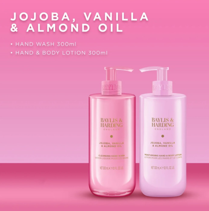 detail Baylis&Harding Jojoba, Vanilla, Almond Sada péče o ruce, 2dílná