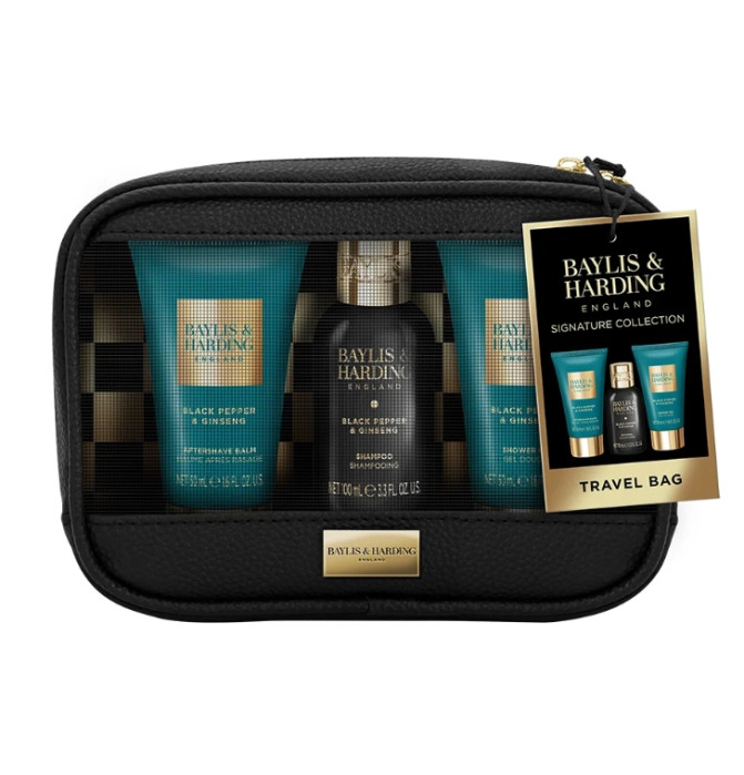 detail Baylis&Harding Černý pepř & ženšen, dárková sada péče o tělo, 4dílná