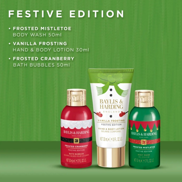 detail Baylis & Harding Festive, dárková sada Sněžítko, 3dílná