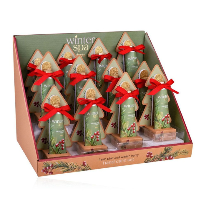 detail Accentra Winter Spa, dárkový set krému na ruce 30ml a pilníčku