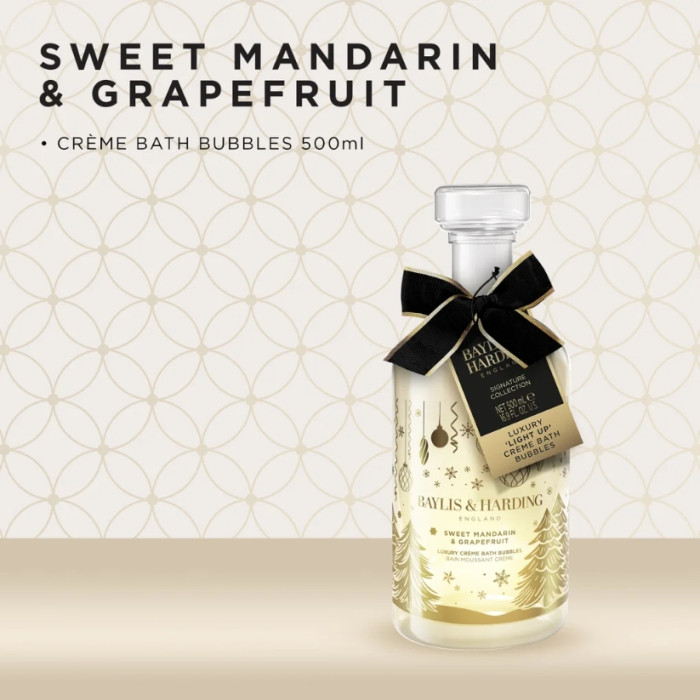 detail Baylis&Harding Mandarin & Grapefruit Karafa s pěnou do koupele 500ml, svítící