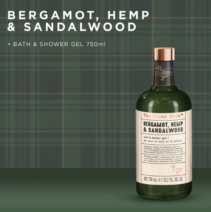 detail Baylis&Harding Bergamot, Hemp & Sandalwood, sprchový gel 2v1