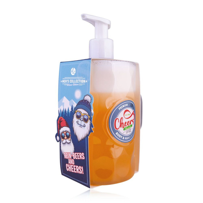 detail Accentra Cheers, sprchový gel 2v1 ve tvaru piva, 720ml