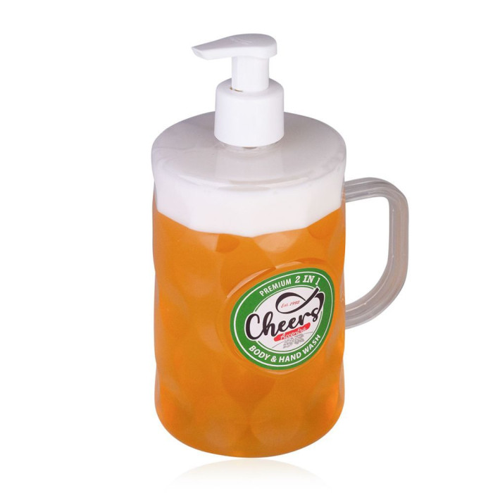 detail Accentra Půllitr Cheers, sprchový gel 2v1 na tělo i ruce, 720ml