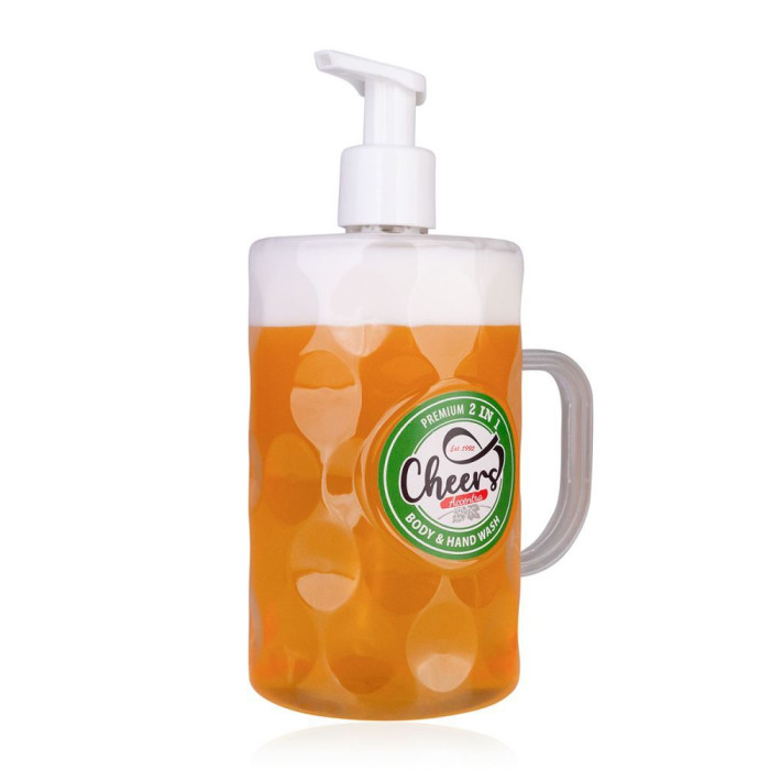 detail Accentra Půllitr Cheers, sprchový gel 2v1 na tělo i ruce, 720ml