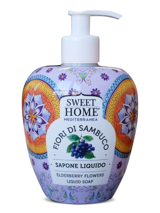detail Sweet Home Tekuté mýdlo 500ml - Mediterranea Fiori Di Sambuco