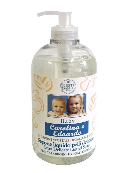 detail Nesti Dante Baby Carolina e Edoardo, tekuté mýdlo 500 ml