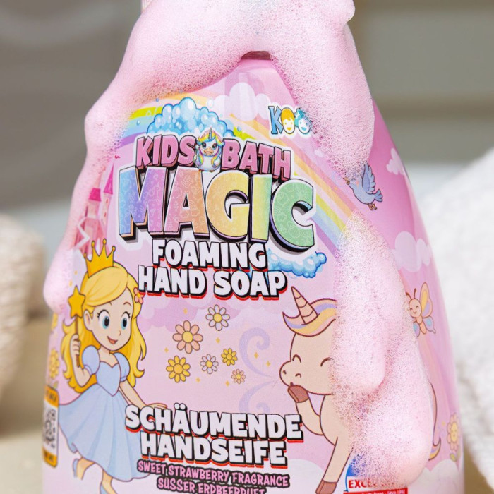 detail Accentra KoolKidz Tekuté mýdlo s pěnovou pumpičkou, 310ml