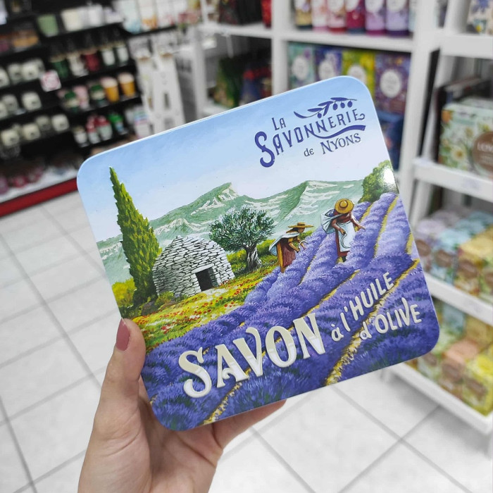 detail La Savonnerie Sada tuhých mýdel 4×100g v plechové dóze - Borie