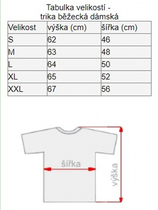 detail FOTODÁRKY: Foto-tričko J&N dámské BĚŽECKÉ bílo-červené velikost XL
